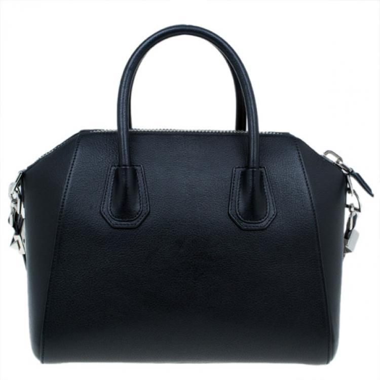 Pre Owned Givenchy Black Small Goatskin Antigona Satchel