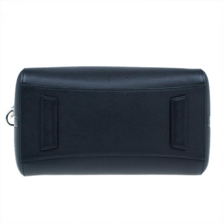Pre Owned Givenchy Black Small Goatskin Antigona Satchel