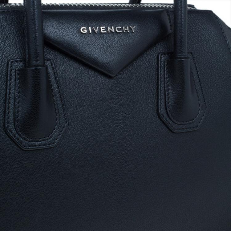 Pre Owned Givenchy Black Small Goatskin Antigona Satchel