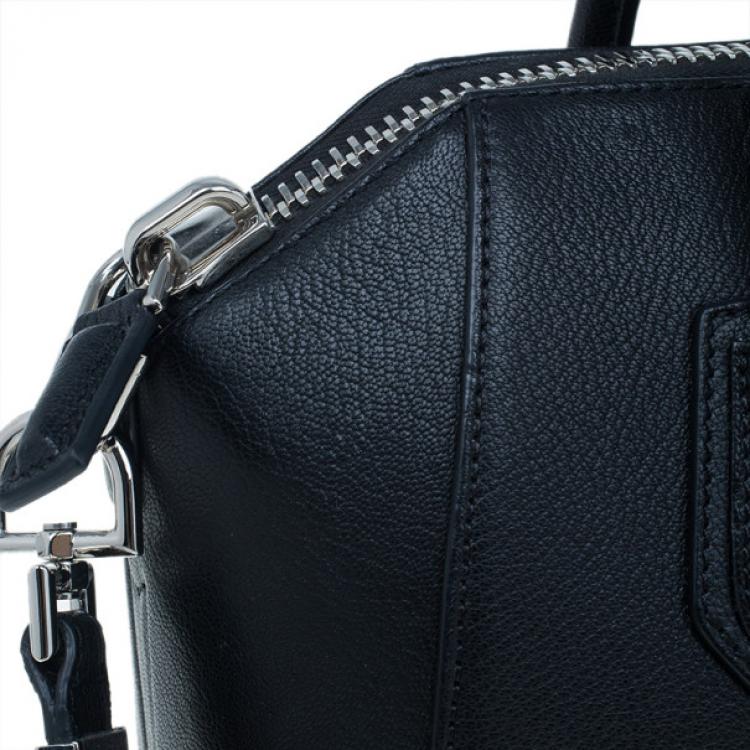 Pre Owned Givenchy Black Small Goatskin Antigona Satchel