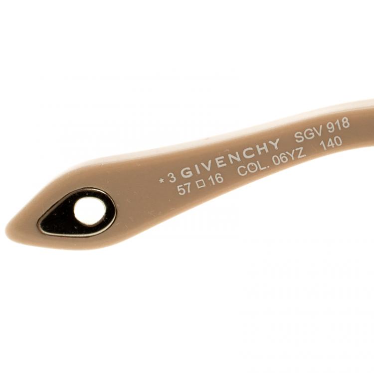 Pre Owned Givenchy Brown SGV918 Sunglasses 