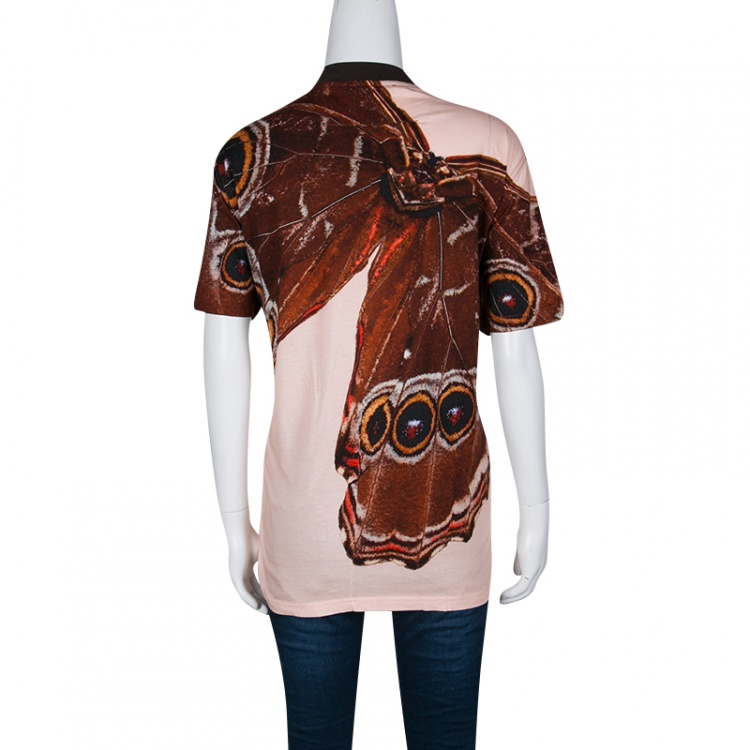 Pre Owned Givenchy Multicolor Butterfly Print T-Shirt XS