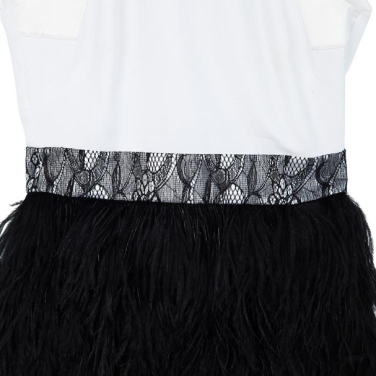 Pre Owned Givenchy Feathered Dress S