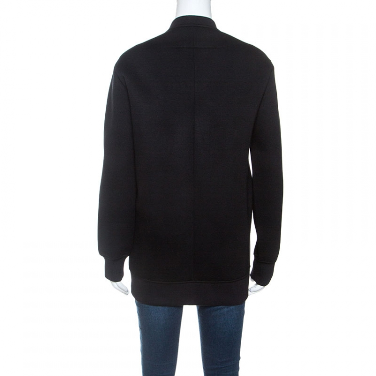 Pre Owned Givenchy Black Jersey Bambi Print Sweatshirt S