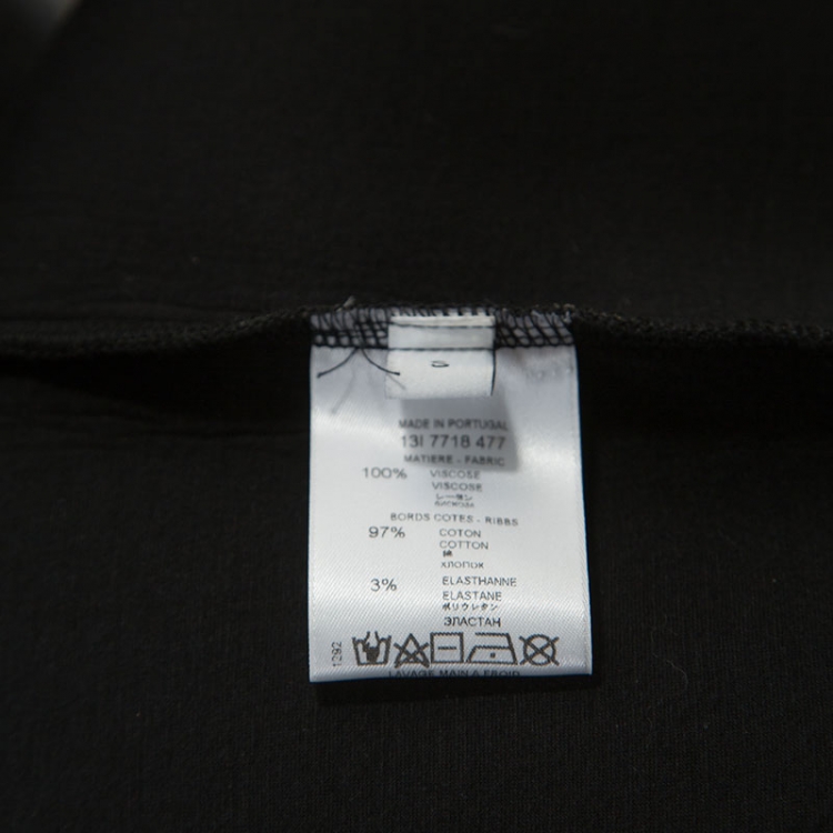 Pre Owned Givenchy Black Jersey Bambi Print Sweatshirt S
