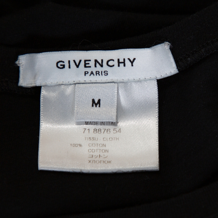 Pre Owned Givenchy Black Foil Logo Print Cotton Sleeveless T-Shirt M
