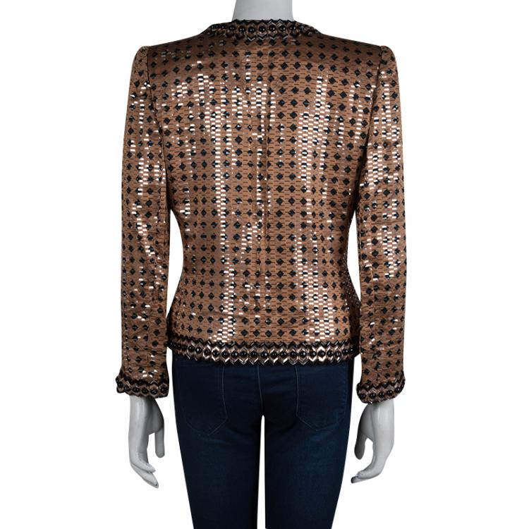 مملوكة مسبقًا Givenchy Brown Embellished Jacket M