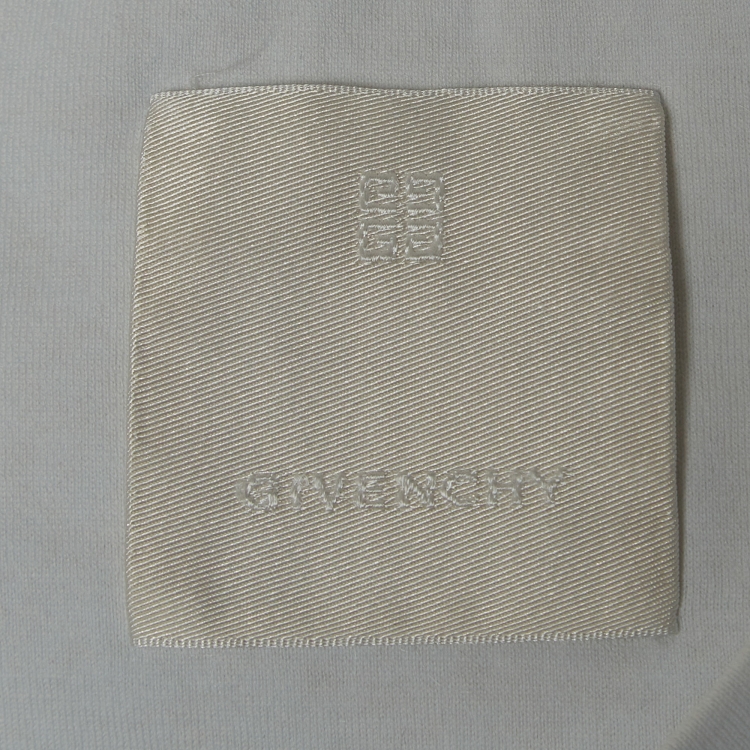 Pre Owned Givenchy White MMW Printed Cotton Knit Short Sleeve T-Shirt XS