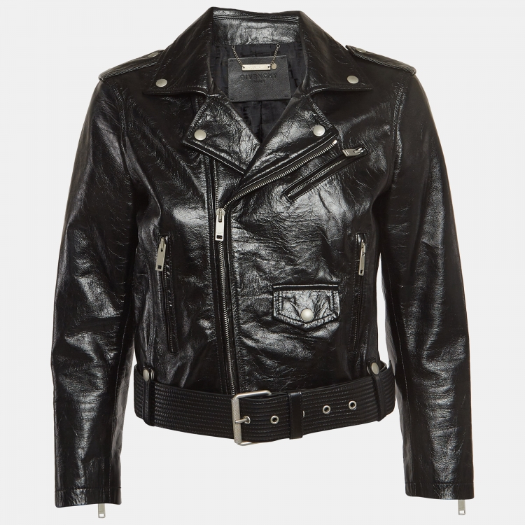 Givenchy Black Leather Belted Riders Jacket M Givenchy | TLC