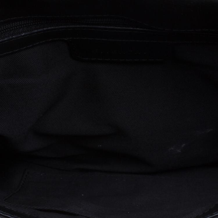 Pre Owned Givenchy Black Nylon Studded Wristlet Clutch