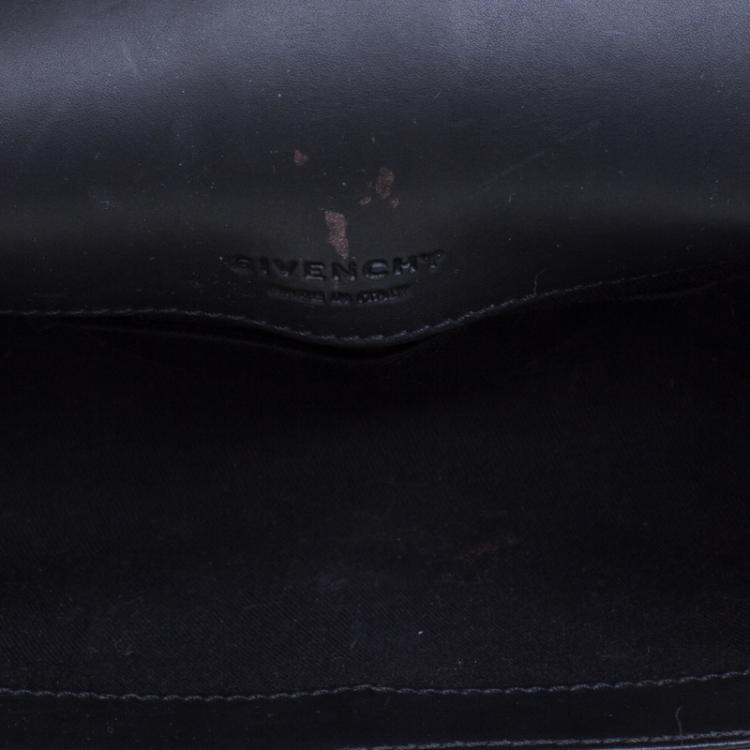 Pre Owned Givenchy Black/Gold Leather Obsedia Shoulder Bag