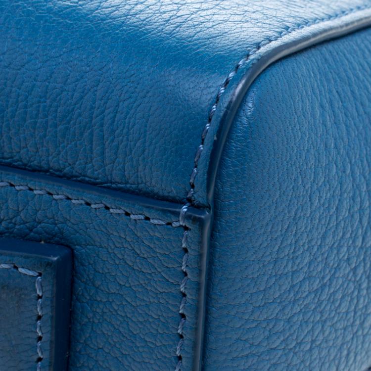 Pre Owned Givenchy Blue Leather Mini Antigona Satchel