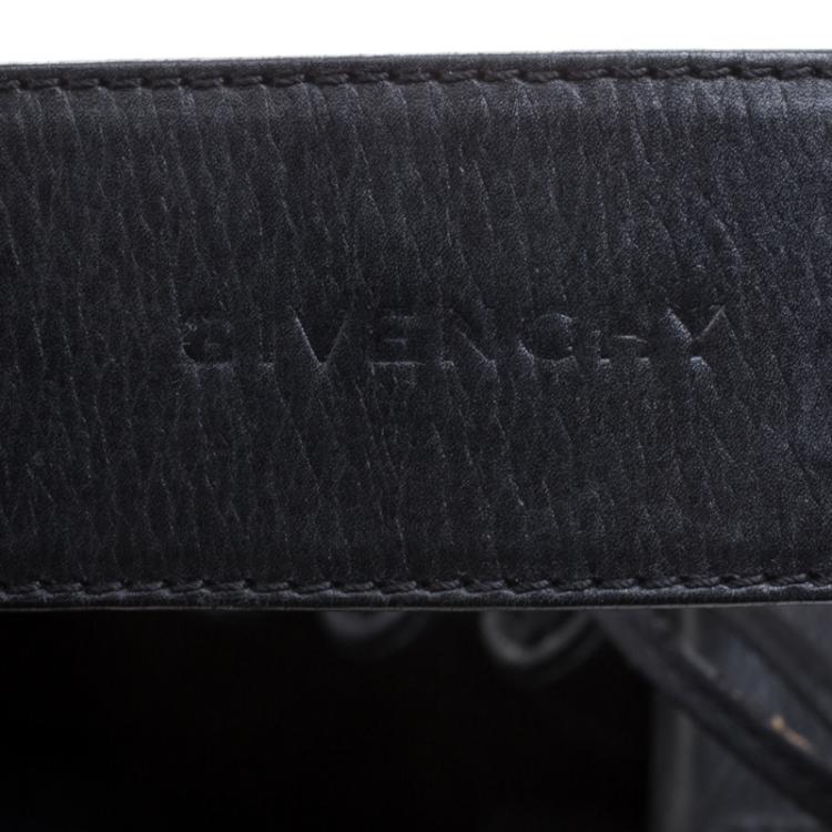 Pre Owned Givenchy Black Mesh and Canvas Pumpkin Bucket Bag