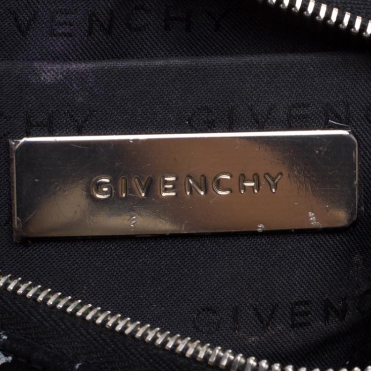 Pre Owned Givenchy Black Suede Barrel Clutch