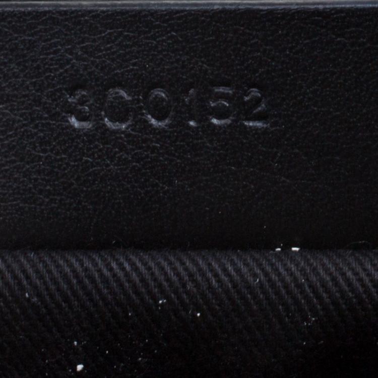 Pre Owned Givenchy Black Croc Embossed Leather Trim Medium Antigona Satchel