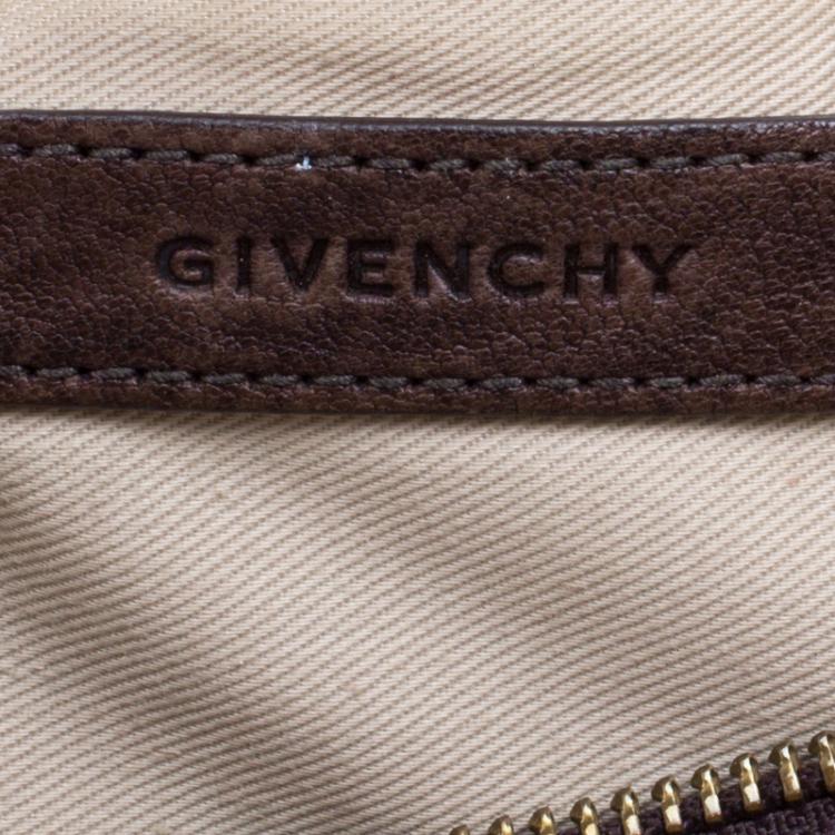 مملوكة مسبقًا Givenchy Blue/Brown Monogram Canvas Hobo