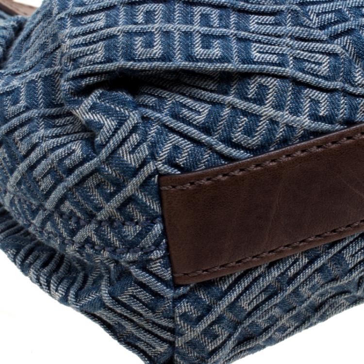 مملوكة مسبقًا Givenchy Blue/Brown Monogram Canvas Hobo