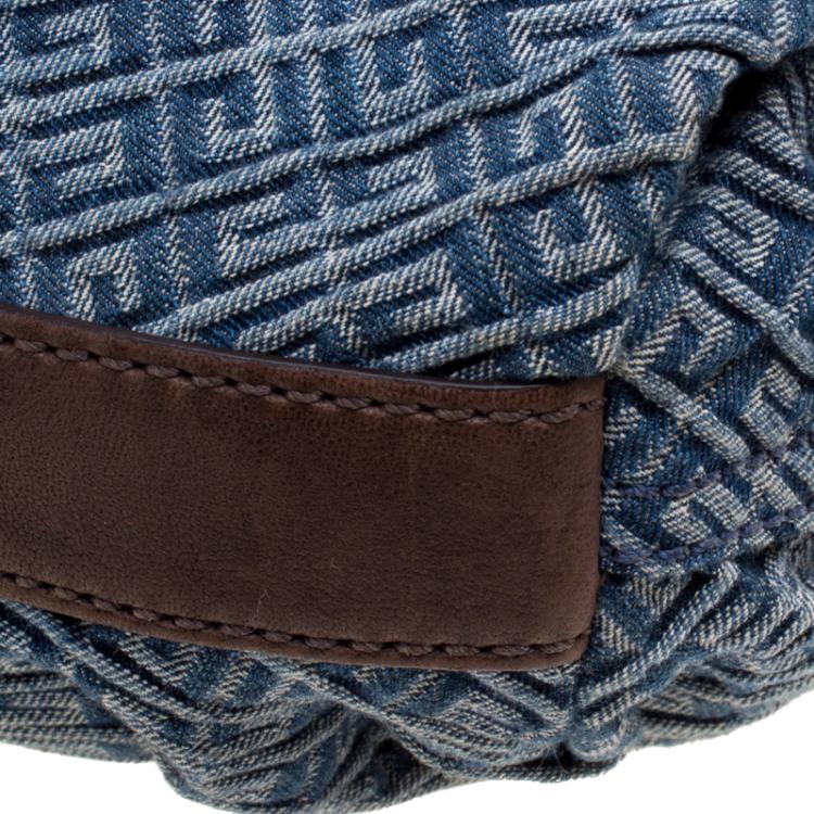 مملوكة مسبقًا Givenchy Blue/Brown Monogram Canvas Hobo