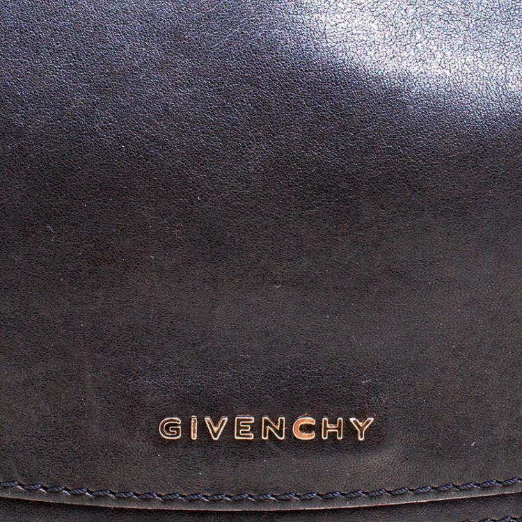 Pre Owned Givenchy Black Leather Top Handle Bag