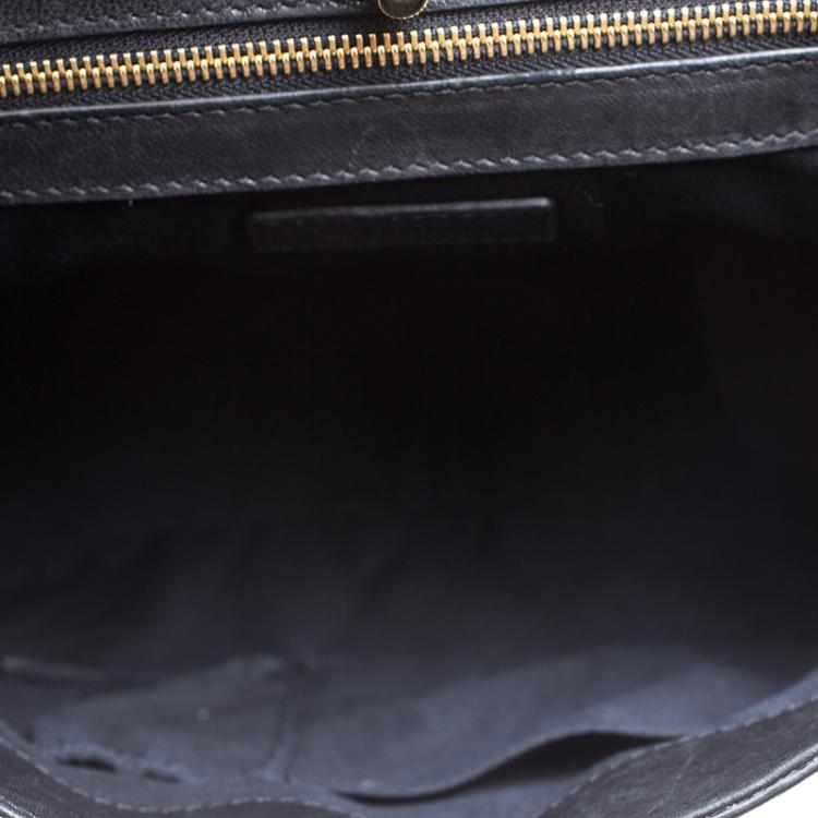 Pre Owned Givenchy Black Leather Top Handle Bag