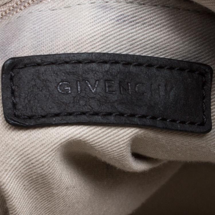 Pre Owned Givenchy Grey Monogram Fabric Shoulder Bag