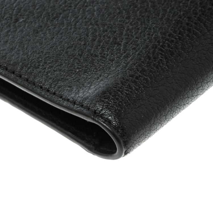 Pre Owned Givenchy Black Leather Pandora Continental Wallet