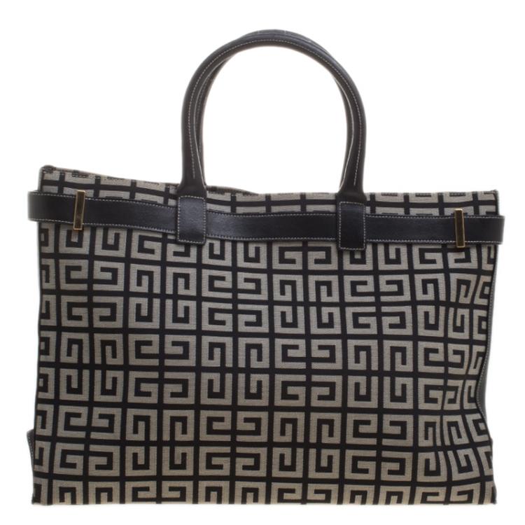 Pre Owned Givenchy Grey Canvas Tote