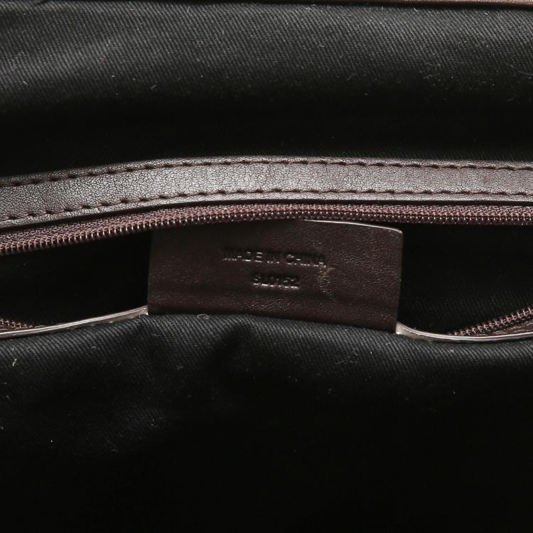 Pre Owned Givenchy Bicolor Monogram Coated Canvas/Leather Shopper Tote