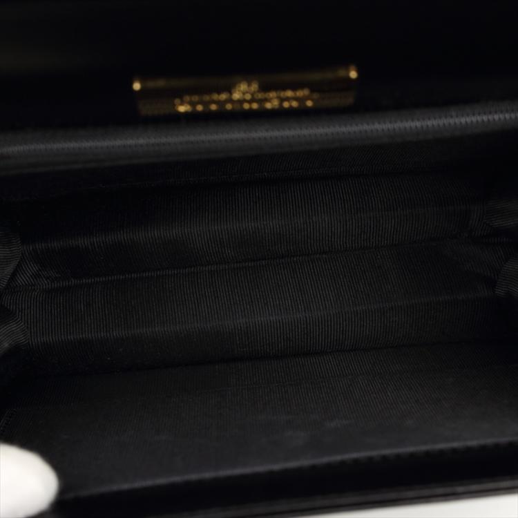 Pre Owned Givenchy Black Leather Top Handle Bag
