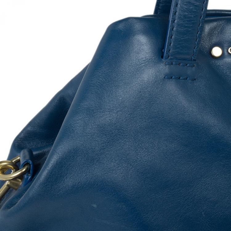 Pre Owned Givenchy Blue Leather Medium Bugatti Bag