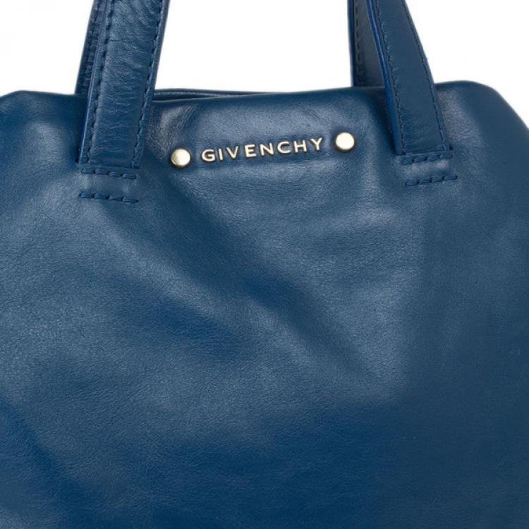 Pre Owned Givenchy Blue Leather Medium Bugatti Bag