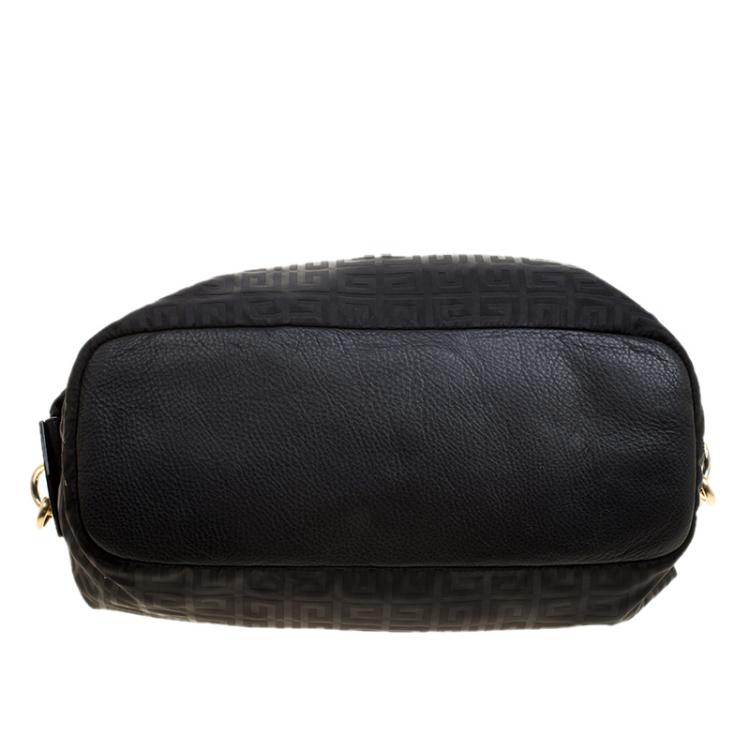 Pre Owned Givenchy Black Nylon Signature Top Handle Bag