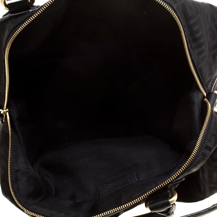 Pre Owned Givenchy Black Nylon Signature Top Handle Bag