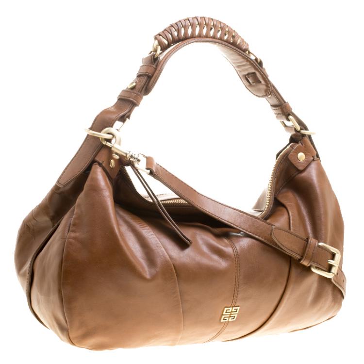Pre Owned Givenchy Brown Leather Hobo
