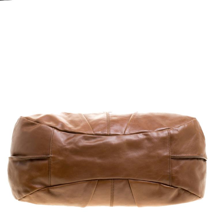 Pre Owned Givenchy Brown Leather Hobo