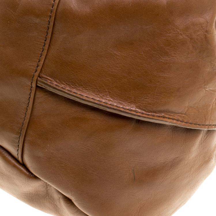 Pre Owned Givenchy Brown Leather Hobo