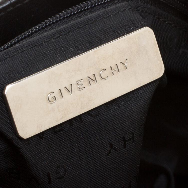 Pre Owned Givenchy Black Leather Shoulder Bag