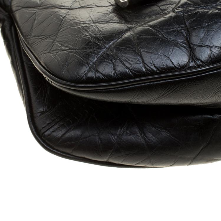 Pre Owned Givenchy Black Leather Shoulder Bag