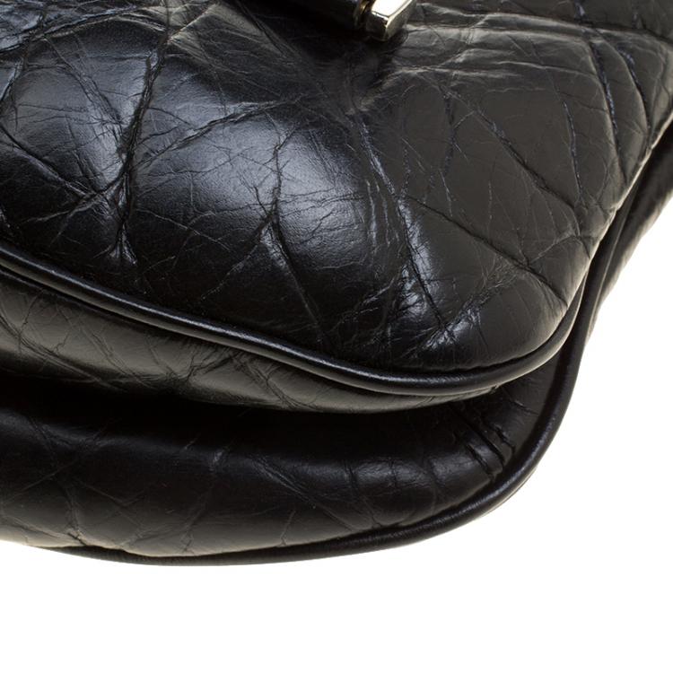 Pre Owned Givenchy Black Leather Shoulder Bag