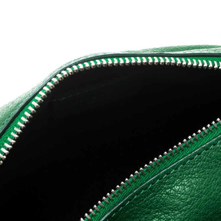 Pre Owned Givenchy Green Leather Pandora Clutch