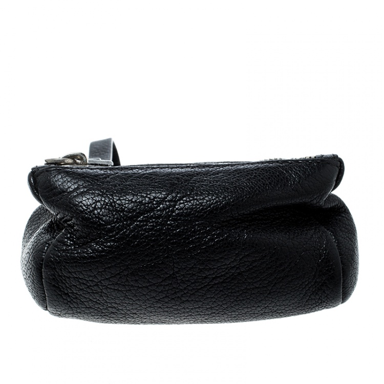 Pre Owned Givenchy Black Leather Pandora Coin Purse