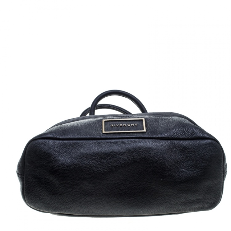 Pre Owned Givenchy Black Monogram Canvas and Leather Tote