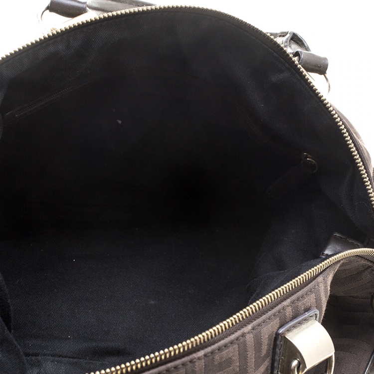 Pre Owned Givenchy Brown Signature Canvas and Leather Convertible Tote
