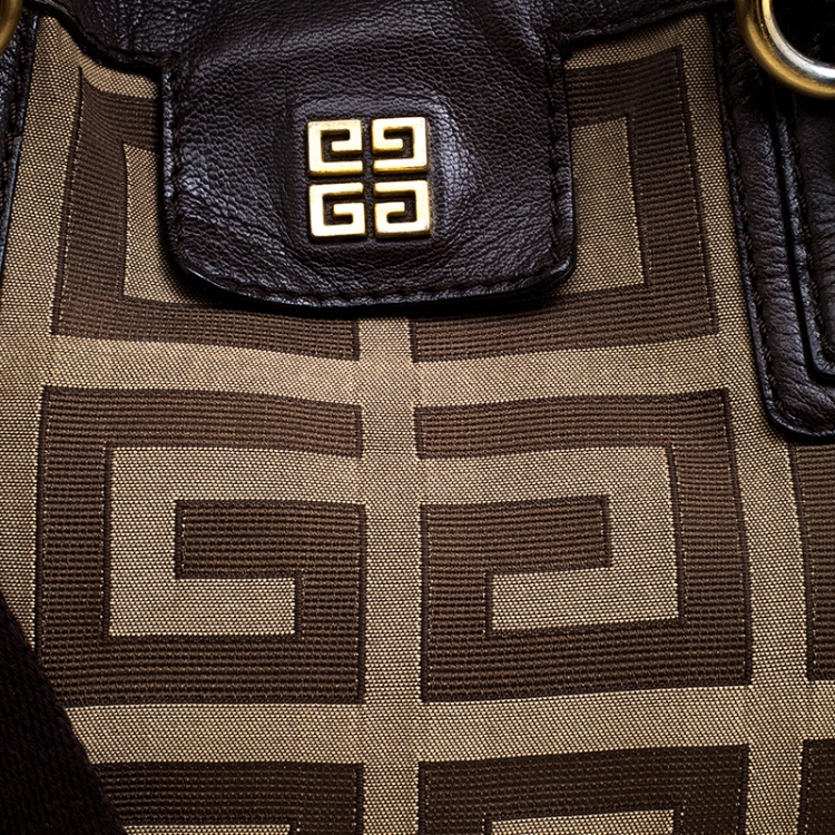 مملوكة مسبقًا Givenchy Brown Monogram Canvas and Leather Satchel