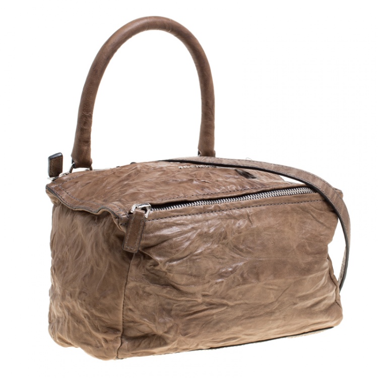 مملوكة مسبقًا Givenchy Brown Leather Medium Pandora Crossbody Bag