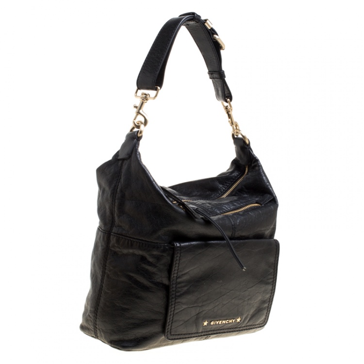مملوكة مسبقًا Givenchy Black Leather Hobo