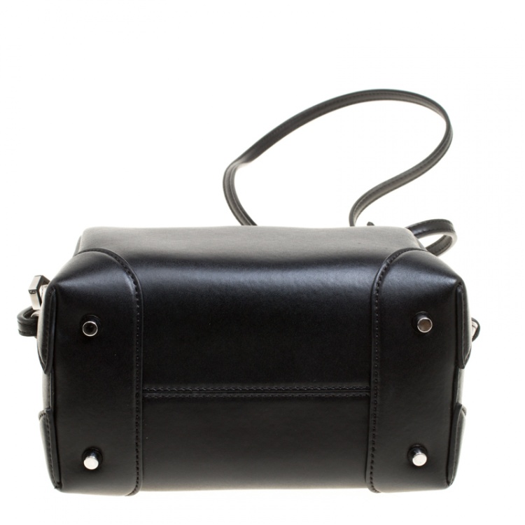 Pre Owned Givenchy Black Leather Lucrezia Star Bowler Bag