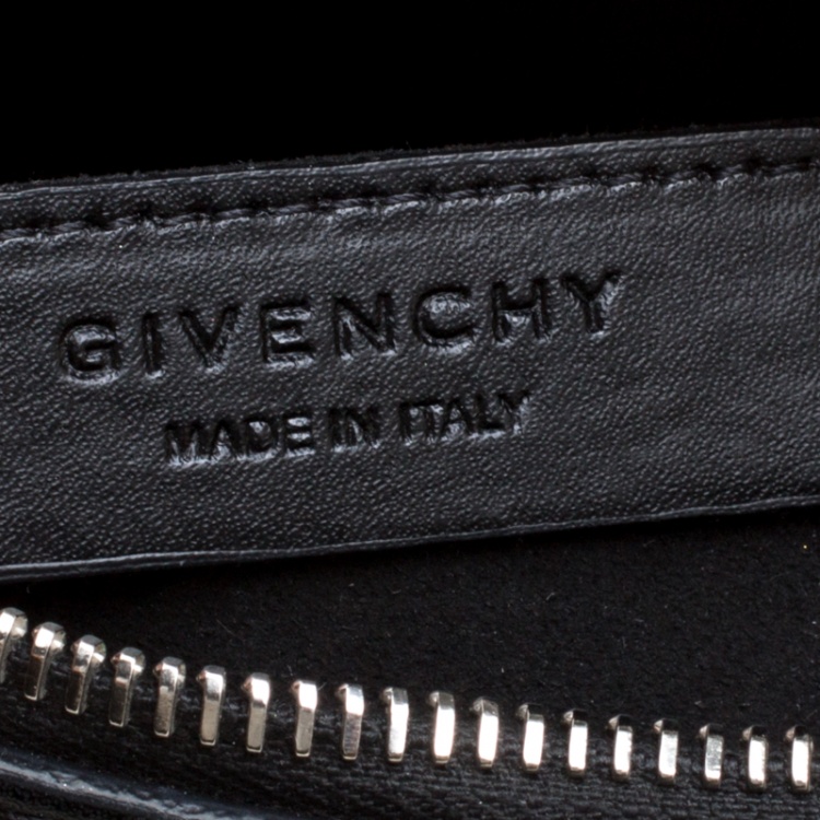 Pre Owned Givenchy Black Leather Lucrezia Star Bowler Bag