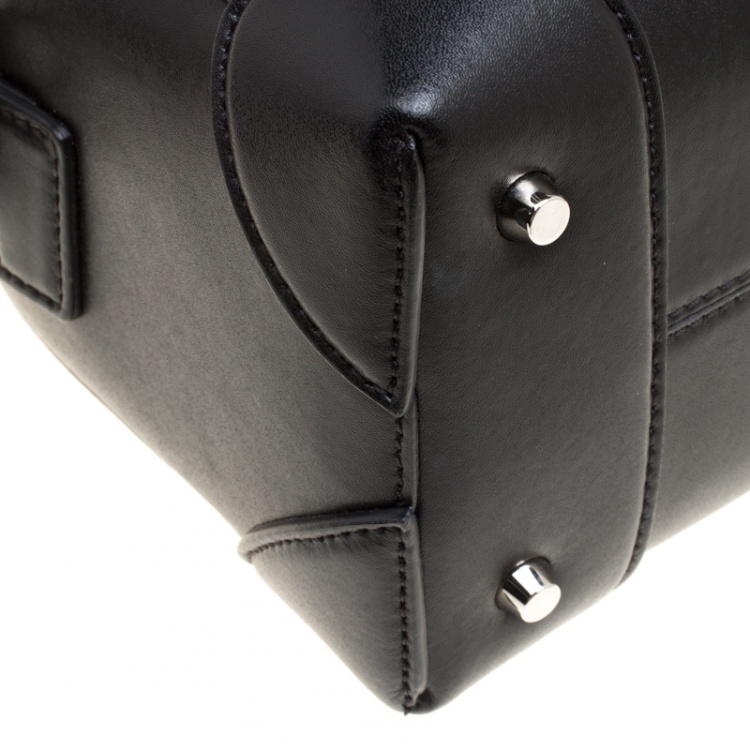 Pre Owned Givenchy Black Leather Lucrezia Star Bowler Bag