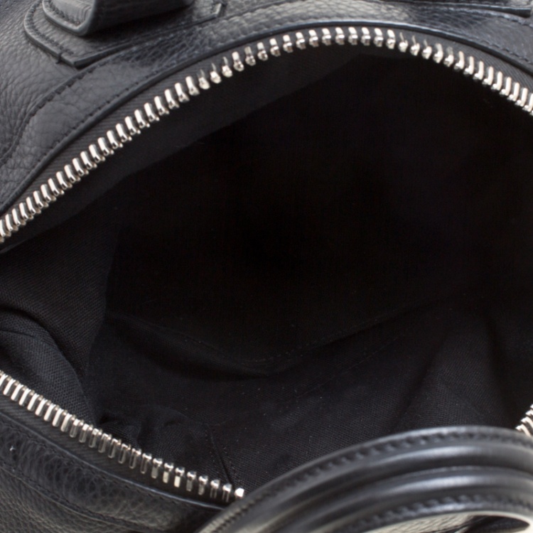 Pre Owned Givenchy Black Leather Small Nightingale Top Handle Bag